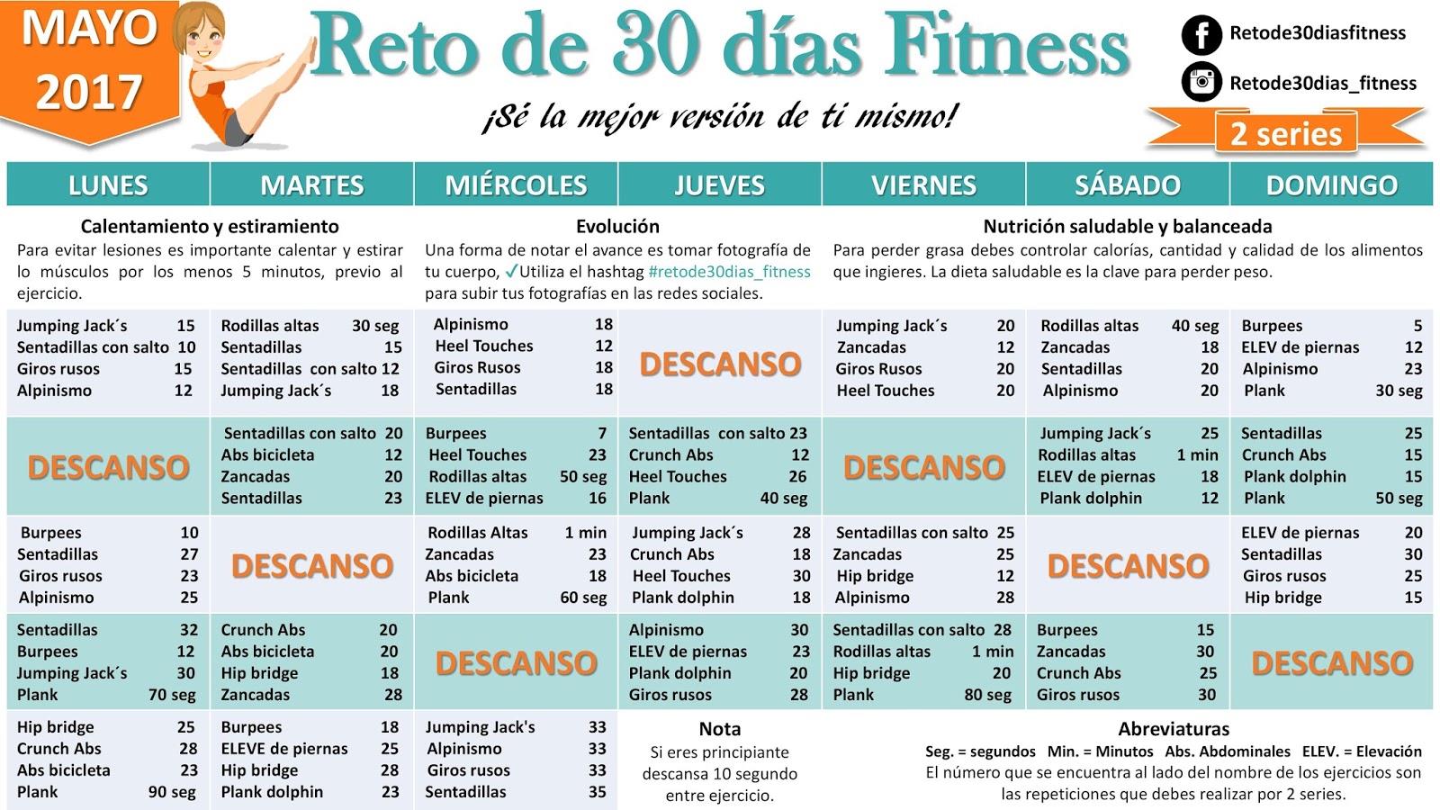 plan de ejercicio y dieta para bajar de peso